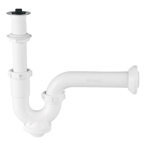 [49508] Céspol rígido de ABS con contra, para lavabo, FOSET CE-234