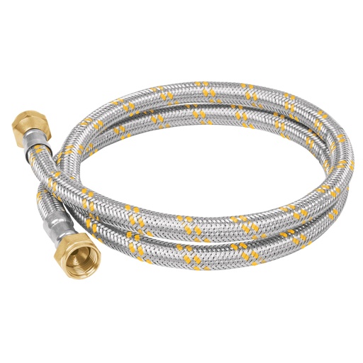 [49515] Manguera para gas, acero inox, 3/8' flare, 100 cm, FOSET FGA-10X