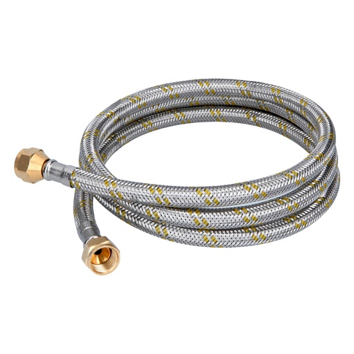 [49516] Manguera para gas, acero inox, 3/8' flare, 150 cm, FOSET FGA-15X