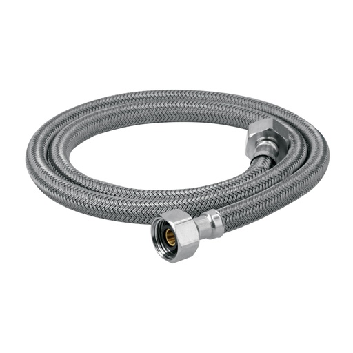 [49529] Manguera lavabo/fregadero, vinilo gris, 1/2' x 1/2', 100 cm FFR-100V