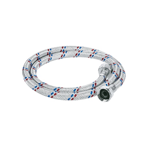 [49854] Manguera lavabo/fregadero, aluminio, 1/2'x1/2',100cm, BASIC FFR-100P