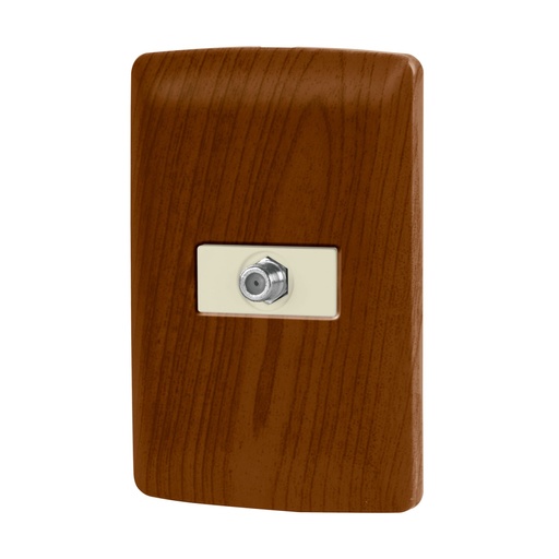 [49953] Placa armada con conexión para TV, madera, línea Italiana PA-TV-IM