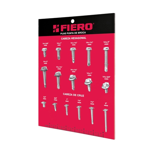 [55549] Exhibidor FIERO de pijas punta de broca EXF-PIBR