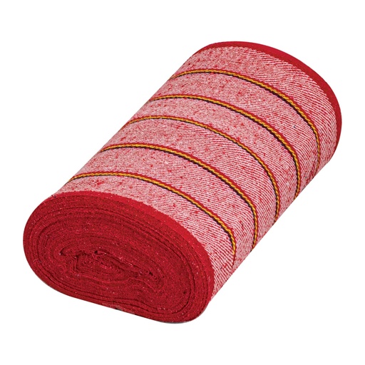 [57057] Rollo de 25 m de jerga sarga gruesa roja, KLINTEK JER-25R