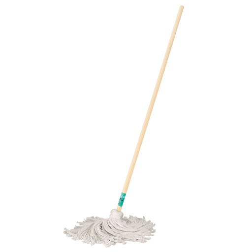 [57060] Trapeador tipo mechudo, 250 g con bastón de 120 cm, KLINTEK MECH-250