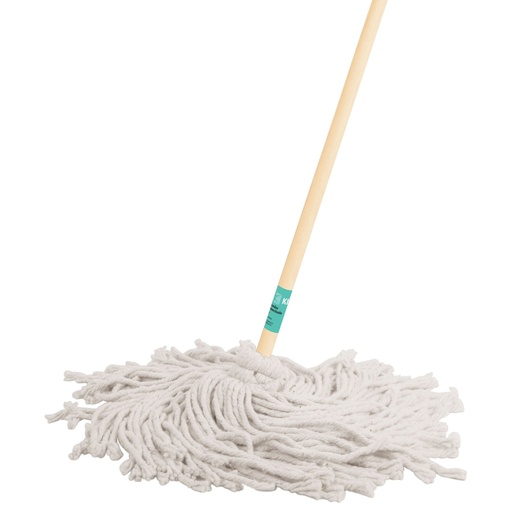[57061] Trapeador tipo mechudo, 450 g con bastón de 120 cm, KLINTEK MECH-450