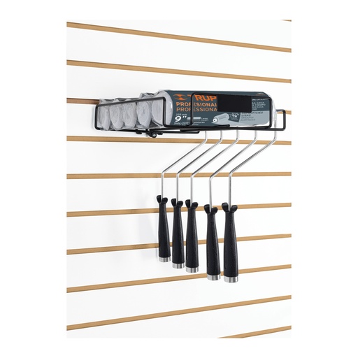 [57195] Rack para 4 rodillos para pintar de 9', TRUPER R-ROPI