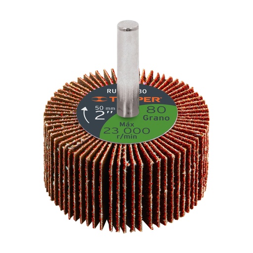 [13038] Rueda flap de 2', grano 80, TRUPER RUFLA-280