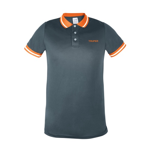 [61082] Playera polo performance para hombre, gris, M, Truper DRY-GC-M