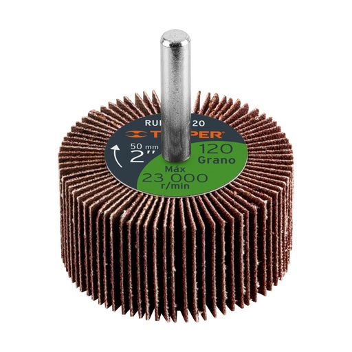 [13039] Rueda flap de 2', grano 120, Truper RUFLA-2120
