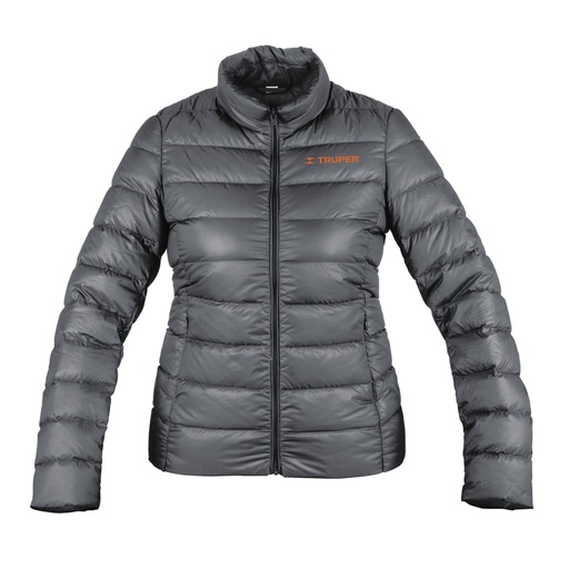 [66004] Chamarra de plumas ligera para mujer, gris, CH, TRUPER CHAM-GD-CH
