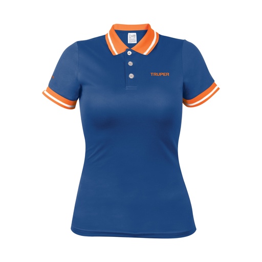 [69972] Playera polo performance para mujer, azul, G, TRUPER DRY-AD-G