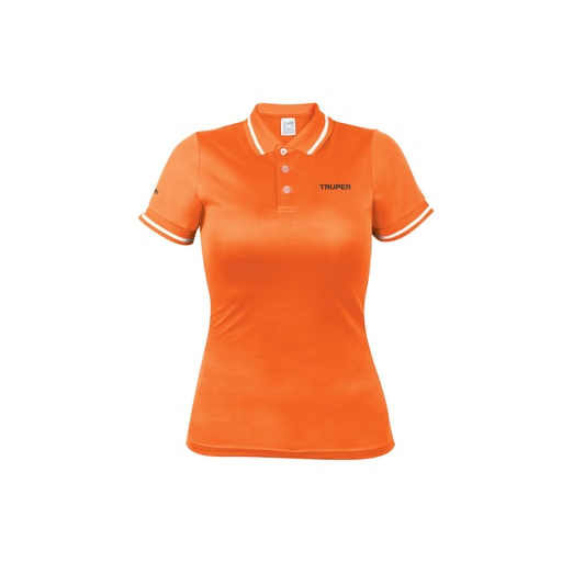 [69987] Playera polo performance para mujer, naranja, M, TRUPER DRY-ND-M