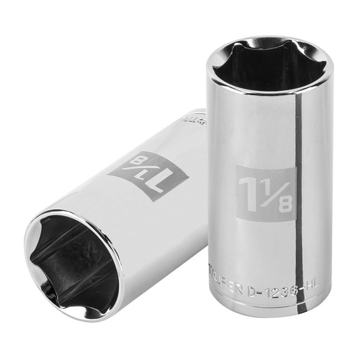 [100998] Dado largo de 1-1/8', 6 puntas, cuadro 1/2', TRUPER D-1236-HL