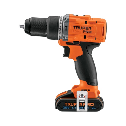 [103247] Rotomartillo 1/2', 20V, 1 batería 2Ah, TRUPER PRO ROTI-20A2