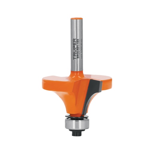 [11471] Broca para router, redondeado, 1-1/2' con balero, TRUPER BROU-RD1-1/2X