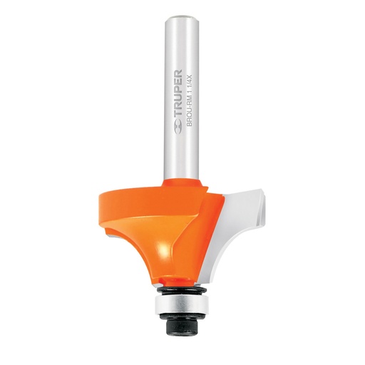 [11473] Broca para router, redondeado con moldura, 1-1/4' con balero BROU-RM1-1/4X