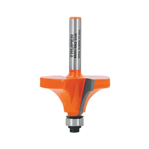 [11474] Broca para router, redondeado con moldura, 1-1/2' con balero BROU-RM1-1/2X