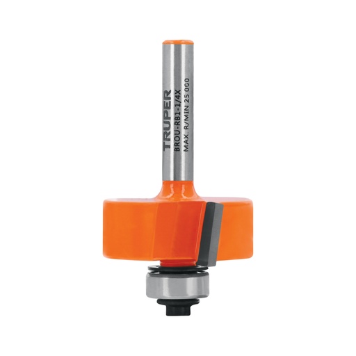 [11477] Broca para router, rebajado, 1-1/4' con balero, TRUPER BROU-RB1-1/4X