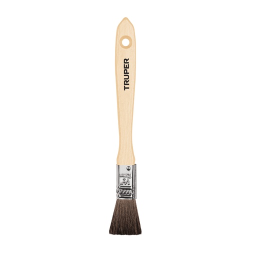 [12465] Brocha pelo de camello de 1/2' con mango de madera, TRUPER BRT-1/2C