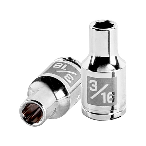 [13154] Dado de 3/16', 6 puntas, cuadro 1/4', TRUPER D-1406