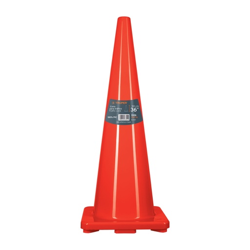 [13126] Cono de precaución de 90 cm de PVC, TRUPER CONO-90