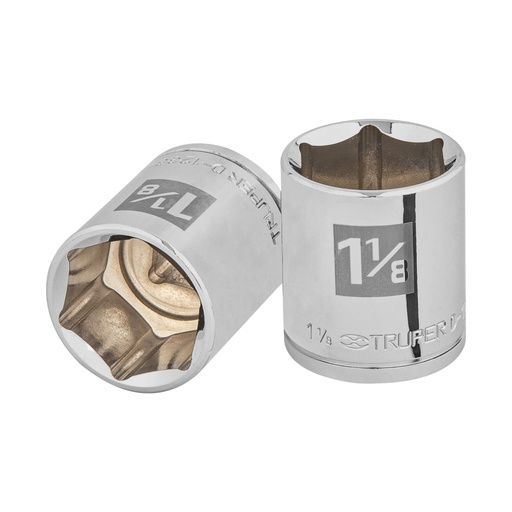 [13242] Dado de 1-1/8', 6 puntas, cuadro 1/2', TRUPER D-1236-H
