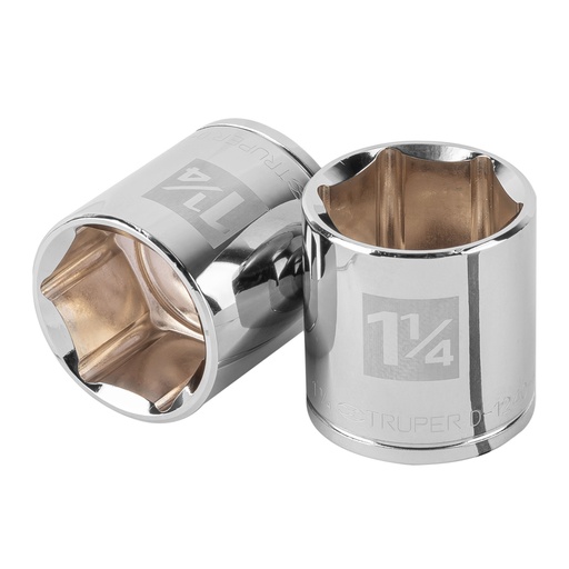 [13244] Dado de 1-1/4', 6 puntas, cuadro 1/2', TRUPER D-1240-H