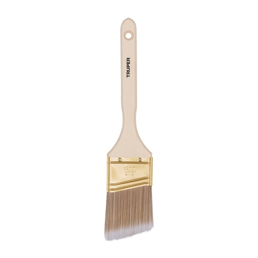 [13340] Brocha cerdas sintéticas 2-1/2' corte angular, mango madera BRT-2-1/2AS