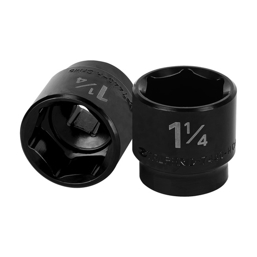 [13399] Dado de impacto de 1-1/4', 6 puntas, cuadro 1/2', TRUPER D-7440-H