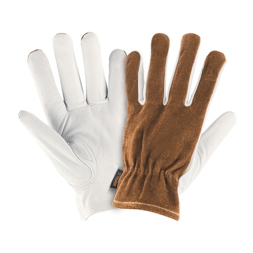 [14288] Guantes de piel de cabra con dorso de carnaza, TRUPER GU-735