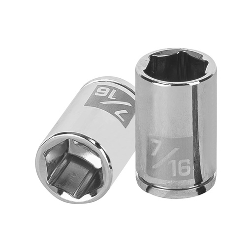 [13161] Dado de 7/16', 6 puntas, cuadro 1/4', TRUPER D-1414