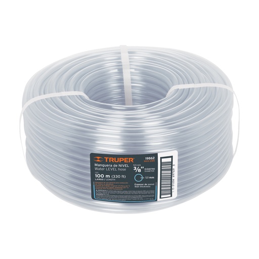 [19862] Metro de manguera 3/8' de nivel en rollo de 100 m, TRUPER MAN-3/8N