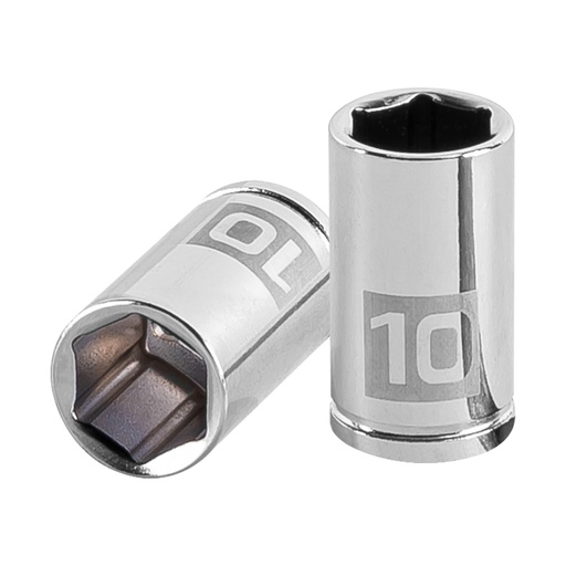 [13172] Dado de 10 mm, 6 puntas, cuadro 1/4', TRUPER D-1410-M