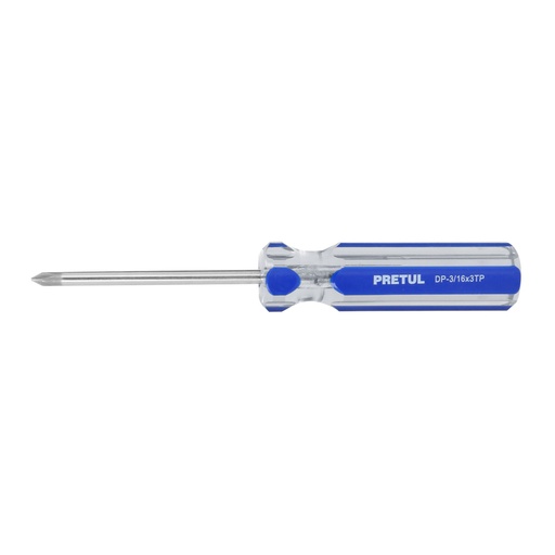 [21471] Desarmador de cruz 3/16 x 3' mango de PVC, PRETUL DP-3/16X3TP