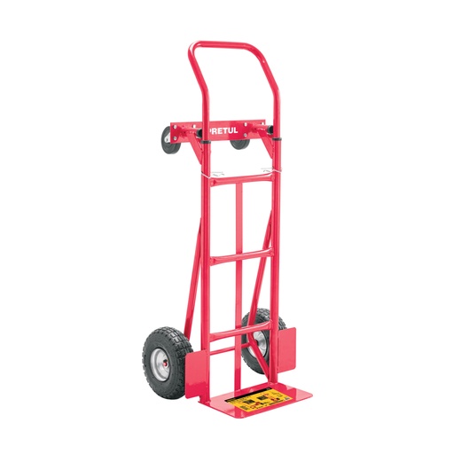 [42710] Diablo de carga convertible 2 en 1, 385kg, ruedas neumáticas DIA-385P