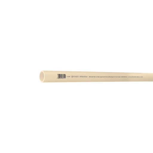[45560] Tubo de 1-1/4' CPVC hidráulico RD 11, 3m, 1.5kg, FOSET CPVC-004