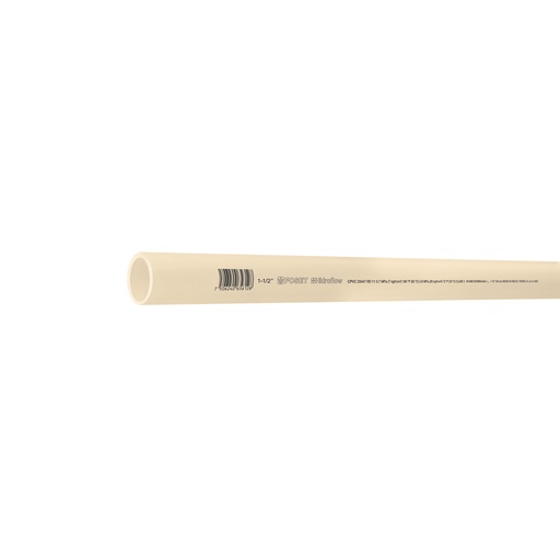 [45561] Tubo de 1-1/2' CPVC hidráulico RD 11, 3m, 2.1kg, FOSET CPVC-005