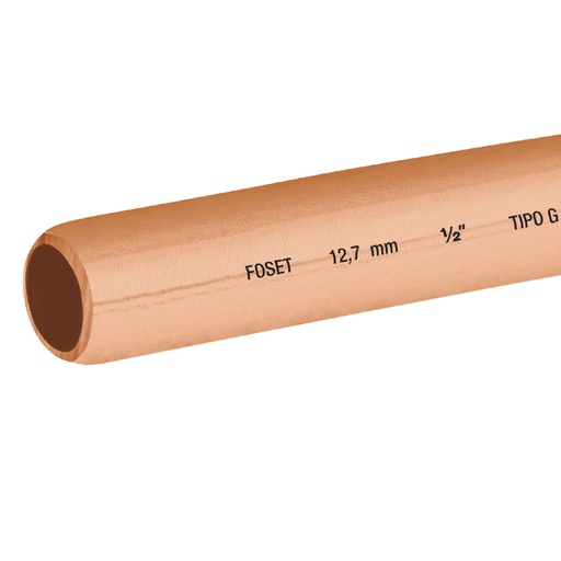[48158] Tubo flexible de cobre 1/2', rollo de 15m, 3.7kg, FOSET CC-004F