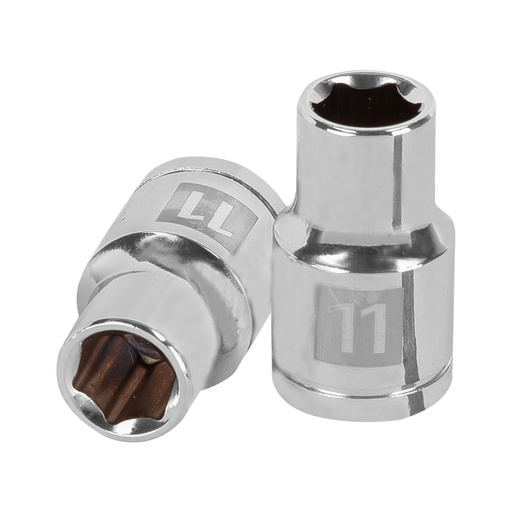 [13261] Dado de 11 mm, 6 puntas, cuadro 1/2', TRUPER D-1211-M