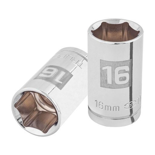 [13266] Dado de 16 mm, 6 puntas, cuadro 1/2', TRUPER D-1216-M
