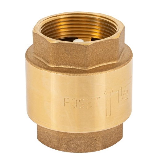 [49069] Válvula de retención de latón 1-1/2', FOSET VARE-1-1/2