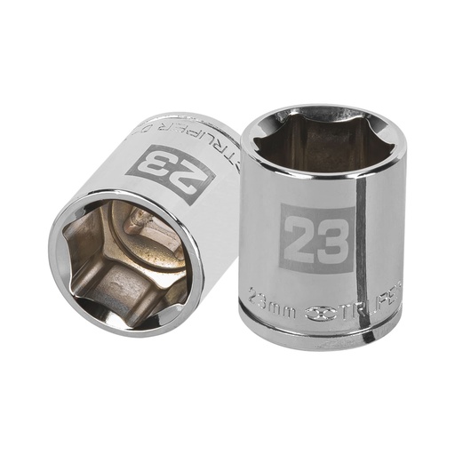 [13273] Dado de 23 mm, 6 puntas, cuadro 1/2', TRUPER D-1223-M