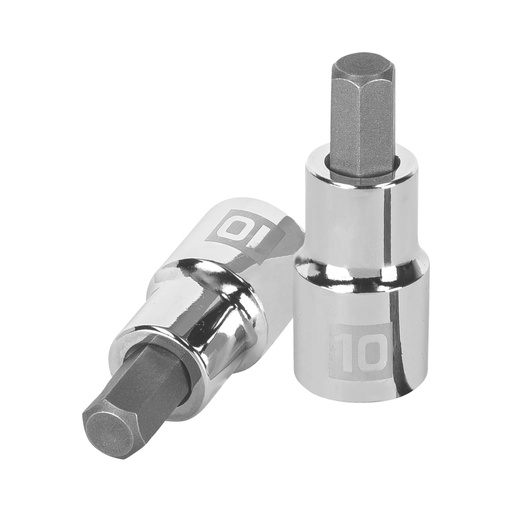 [13283] Dado punta hexagonal de 10 mm, cuadro 1/2', TRUPER D-1241-10M