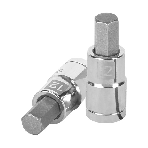 [13284] Dado punta hexagonal de 12 mm, cuadro 1/2', TRUPER D-1241-12M