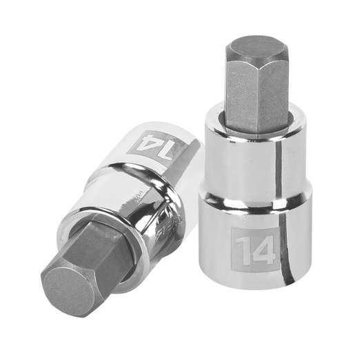 [13285] Dado punta hexagonal de 14 mm, cuadro 1/2', Truper D-1241-14M