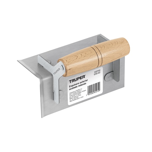 [103730] Esquinero exterior, para acabado redondeado, TRUPER ESQ-62