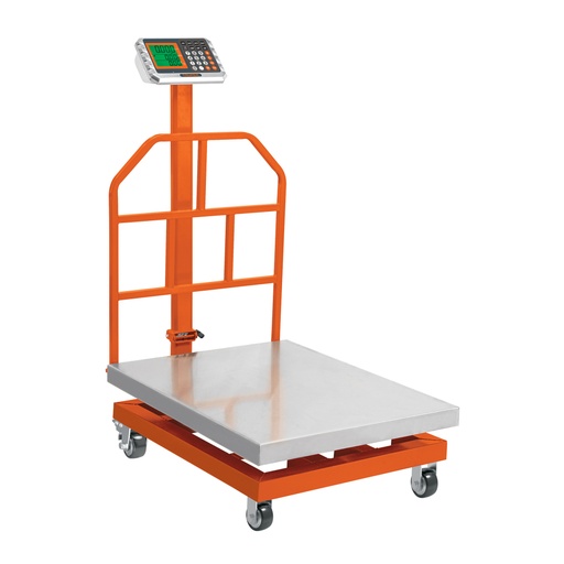 [103772] Báscula electrónica de plataforma, 600 kg, inoxidable TRUPER BAS-600PLI