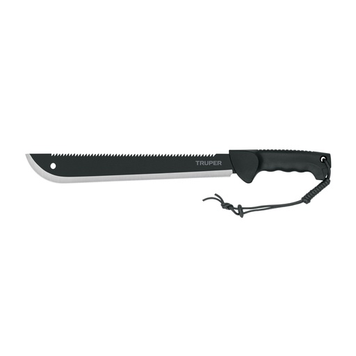 [103827] Machete doble filo 14', cacha inyectada, con funda, TRUPER MACH-14X