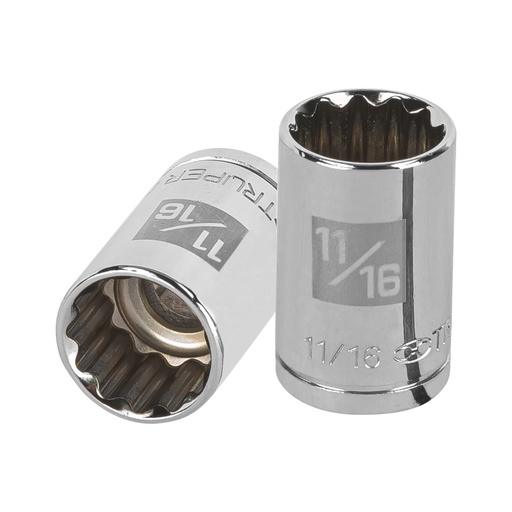 [13305] Dado de 11/16', 12 puntas, cuadro 1/2', TRUPER D-1222